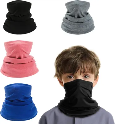 Productafbeelding van Kindersjaal, 4 stuks, multifunctioneel, winddicht, geschikt voor de winter en skiën
