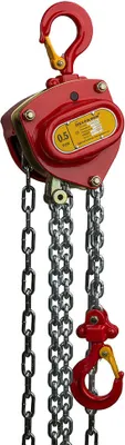 Produktbild von Delta Rot Premium Stirnradkettenzug Tragkraft 0,5t Länge 10,0m