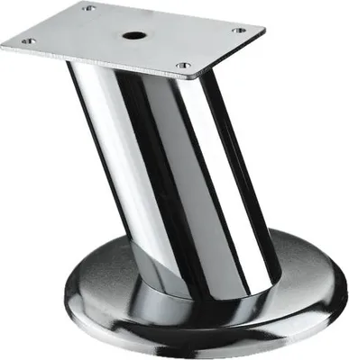 Image de Pied meuble design HETTICH fixe acier chromé gris