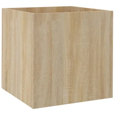 Zdjęcie produktu dla Donica, Dąb Sonoma, 40X40X40 Cm, Materiał Drewnopochodny Lumarko!