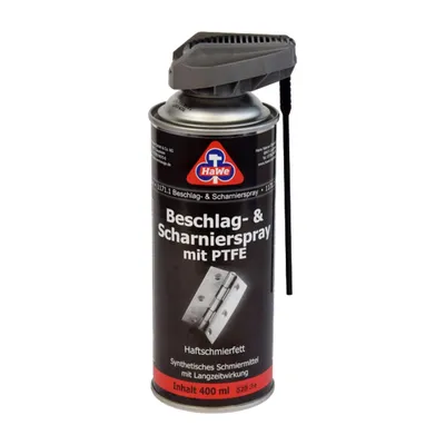 Produktbild von HaWe Beschlag- und Scharnierspray mit PTFE 400 ml, Schmierspray, Schmieröl, Pflegespray, Kriechöl