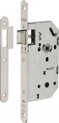 Image de Serrure encastrable Monomax NF pour porte intérieure, axe 50mm, bouts ronds, têtière nickelée - THIRARD