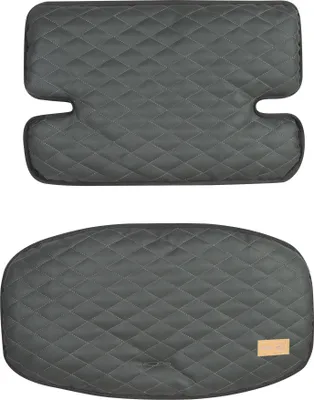 Produktbild von roba Sitzverkleinerer Sit Up 'Luxe' - 2-teilige Hochstuhleinlage 'Graphite gesteppt' - Sitzkissen für alle roba 'Sit Up' Treppenhochstühle