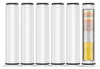 Produktbild von FEELSO Ersatzfilter für Duschköpfe, Set mit 6 Stück, 15 Filterlagen