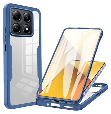 Produktbild von 360° Grad Hülle Xiaomi 14T Pro Rundum vollschutz Integriertem Displayschutz in Blau
