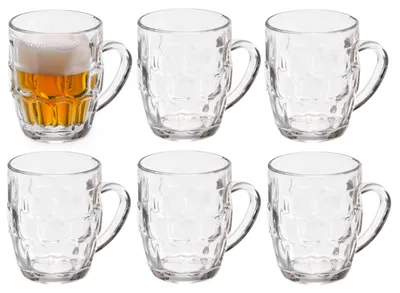 Produktbild von Vivalto Bierglaser - transparentes Glas - 6x Stuck - 280 ml -