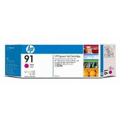 Produktbild von HP 91 Magenta Druckerpatrone, pigmentbasiert, 775 ml, HP DesignJet Z6100 Druckerserie, Thermal Inkjet, Magenta, Business, Singapur, 324 mm