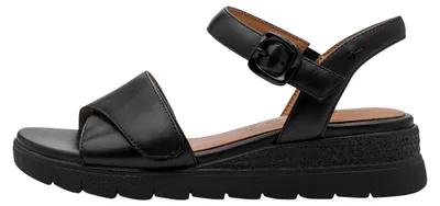 Produktbild von Ledersandalen mit Keilabsatz, bequemer Tragekomfort