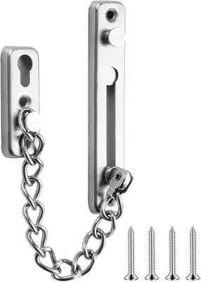 Immagine prodotto di Catena di sicurezza per porte in acciaio inossidabile, resistente alla corrosione, adatta sia per porte interne che esterne, per la protezione contro i furti
