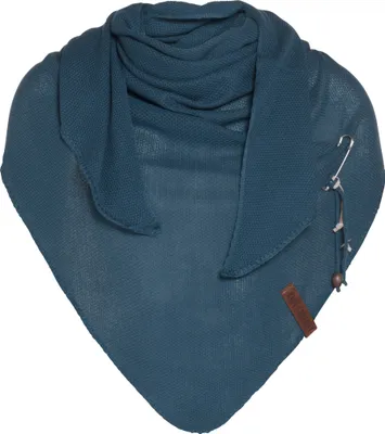 Produktbild von Knit Factory Lola Dreieckstuch - Petrol - 190x85 cm