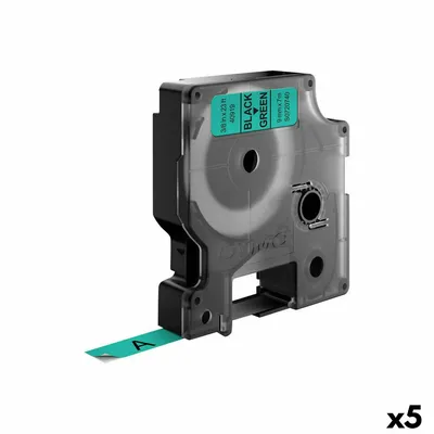 Obrázok produktu pre DYMO páska D1 9 mm x 7 m, čierna na zelenej, Čierna na zelenej, Polyester, Belgicko, -18 - 90 °C, DYMO, LabelManager, LabelWriter 450 DUO
