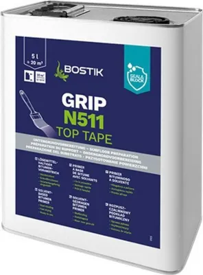 Produktbild von Bostik Grip N511 Top Tape Bitumöser Voranstrich 5000ml Kanister
