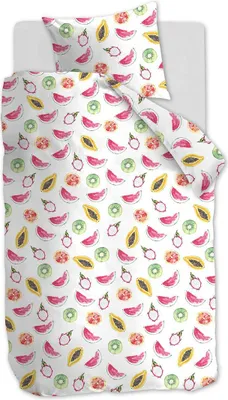 Produktbild von Ambiante Bettwäsche Tutti Frutti_Multi_DE_UV_135x200 135 x 200 cm + 1x 80 x 80 cm 1 Bettbezug, 1 Kissenbezug