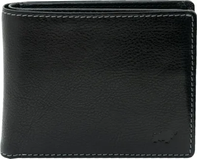 Produktbild von Portemonnaie AREZZO RFID Geldbörse 4+4 Kartenfächer schwarz Herren - Leder