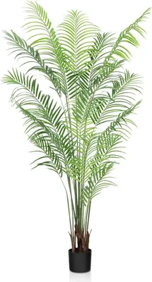 Image de Plante artificielle grande 190cm Plante artificielle en pot Palmier Fake Plant pour salon balcon bureau, 1 PACK