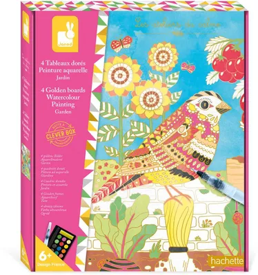 Produktbild von Janod Malset Bastelset - Goldenes Gartenbild zum Ausmalen kreativ