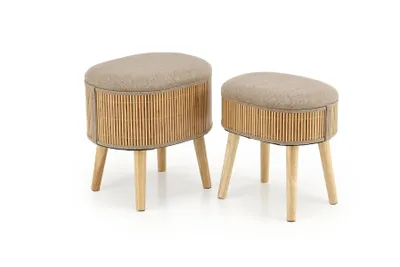 Image de Lot de deux poufs Tico avec rangement