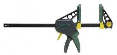 WOLFCRAFT Einhandzwinge 100-915 mit 120 kg Klemmkraft und ergonomischem Griff