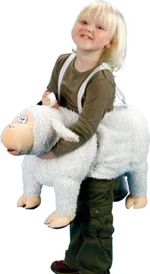 Produktbild von Schaf Tierkostüm mit verstellbaren Trägern, maschinenwaschbar für Fasching