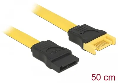 Image de Delock 82854 DELOCK SATA-Verl. SATA III -> SATA St/Bu 0.50m gelb