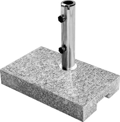 Sonnenschirmständer Granit 25kg Balkonständer max. 48mm Stamm - hellgrau - Grau