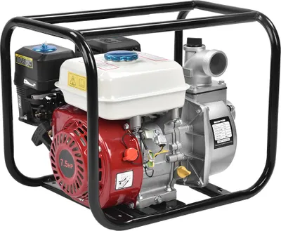 Produktbild von 2 Zoll Benzin-Wasserpumpe mit hoher Durchflussrate, Wassertransferpumpe 13000 GPH, 7,5 PS