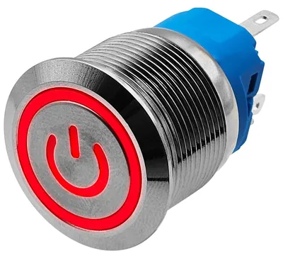 Produktbild von ProRide Metall-Drucktaster 22 mm ON/OFF - Spritzwassergeschützt