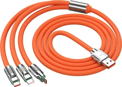Obrázek produktu pro 3.94ft 120W nabíjecí kabel 3 v 1 pro rozhraní IOS pro Android TYP C Univerzální multifunkční nabíjecí kabel pro mobilní telefony