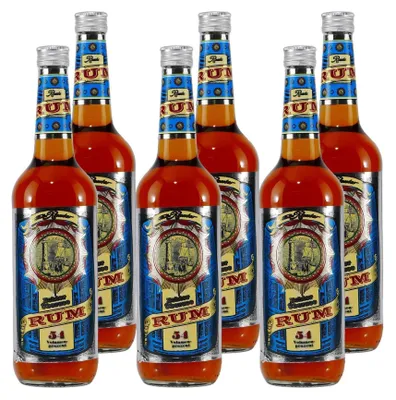 Produktbild von Rauter Echter Übersee Rum 54 (6 x 0,7L)