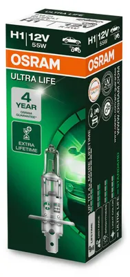 Image de Ampoule de phare H1, 55W, 12V, culot P14.5s, gamme Ultra Life, référence 14151095