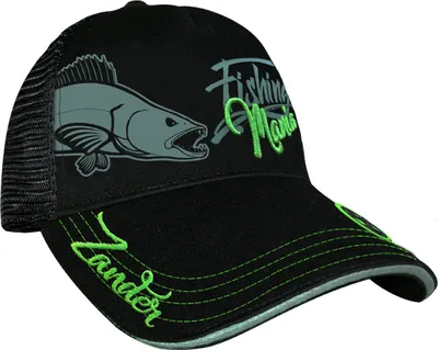 Produktbild von HOTSPOT DESIGN Cap Zander Mania, schwarz-grün, Zanderangler Kappe, 010101399