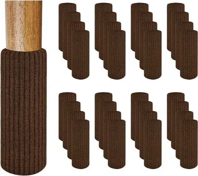 Produktbild von Famanu Stuhlbeinschoner 32 Stück - Kratzfest & Geräuschdämpfend für Holzböden