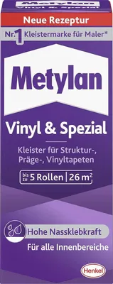 Produktbild von Metylan Vinyl & Spezial Pulver, Faltschachtel, 1x180g