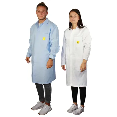 Obrázek produktu pro Pracovní plášť WETEC ESD AM-156, ESD, L, bílý (pracovní plášť)
