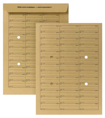 Produktbild von POSTHORN Hausposttasche 04180338 B4 natronbr 250 St./Pack.