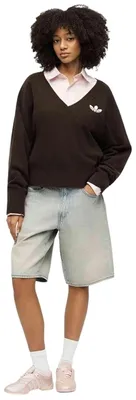 Productafbeelding van Sweatshirt Adidas Essentials Knit V Neck "Aurora Coffee" voor Dames