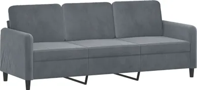 Obrázok produktu pre vidaXL 3-miestna pohovka Dark Grey 180 cm Velvet