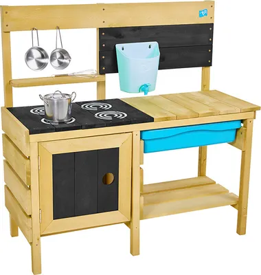 Produktbild von TP Toys Holz Matschküche Murmeltier Deluxe Natur 136x40x96 cm