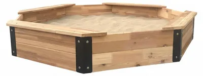 Image de Axi Onno Bac À Sable Otogonal Avec 4 Bancs, Couleur Marron/Anthracite | Bac À Sable Avec Couvercle Et Toile De Sol Inclus - 100 % Bois De Cèdre