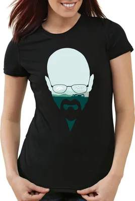 Produktbild von style3 Meth Walter T-Shirt Damen white tv serie crystal, Größe:S