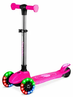 Obrázek produktu pro Ricokids 765901 Tříkolová balanční koloběžka s LED kolečky Jelly, růžová