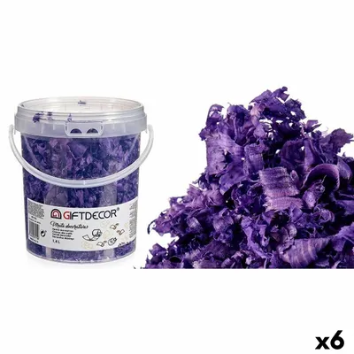 Produktbild von Dekorative Holzspäne 1,4 L Lila (6 Stück)