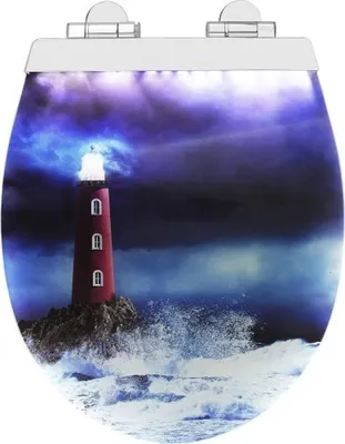 Produktbild von Cornat WC-Sitz Light House LED, MDF, Reversed Edge, mit Softclose-Funktion, KSDSC361