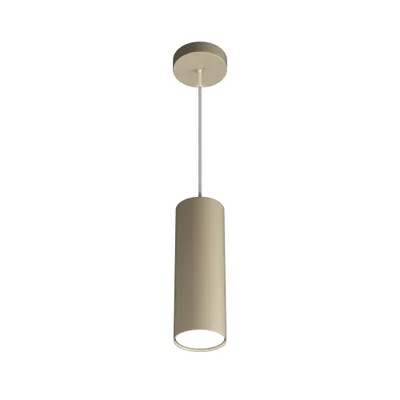 Image de Sospensione Moderna Cilindrica Shape Metallo Sabbia 1 Luce Gx53 25Cm
