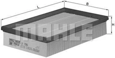 Produktbild von KNECHT LX 1596 Luftfilter für NISSAN NP300 Navara Pickup (D40)