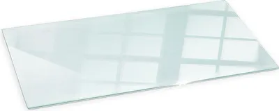 Produktbild von Glasbodenplatte für Kaminofen 125x50 cm – Robuste Kamin Bodenplatte aus Hartglas – Transparente Feuerschutz Glasplatte
