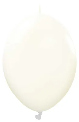 Zdjęcie produktu dla Balony lateksowe z łącznikiem K-LINK Kalisan Retro White 15cm 50 szt