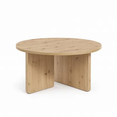 Zdjęcie produktu dla Stolik kawowy FAVI, 75 cm, minimalistyczny i ponadczasowy - dąb Artisan