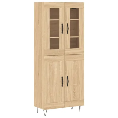 Immagine prodotto di Credenza Rovere Sonoma 69,5x34x180 cm in Legno Multistrato