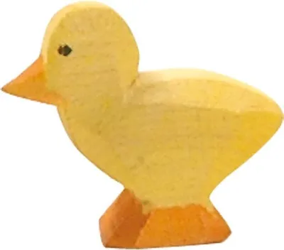 Produktbild von Ostheimer Holzfigur Küken, hell, handgefertigt, Unikat, 2 cm hoch